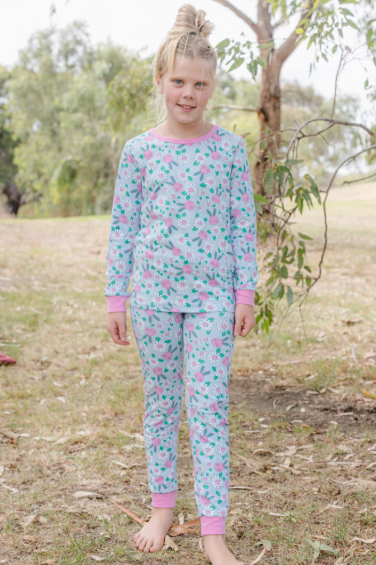 Milky Bunny Long Sleeve Pyjamas in Honey Bunny