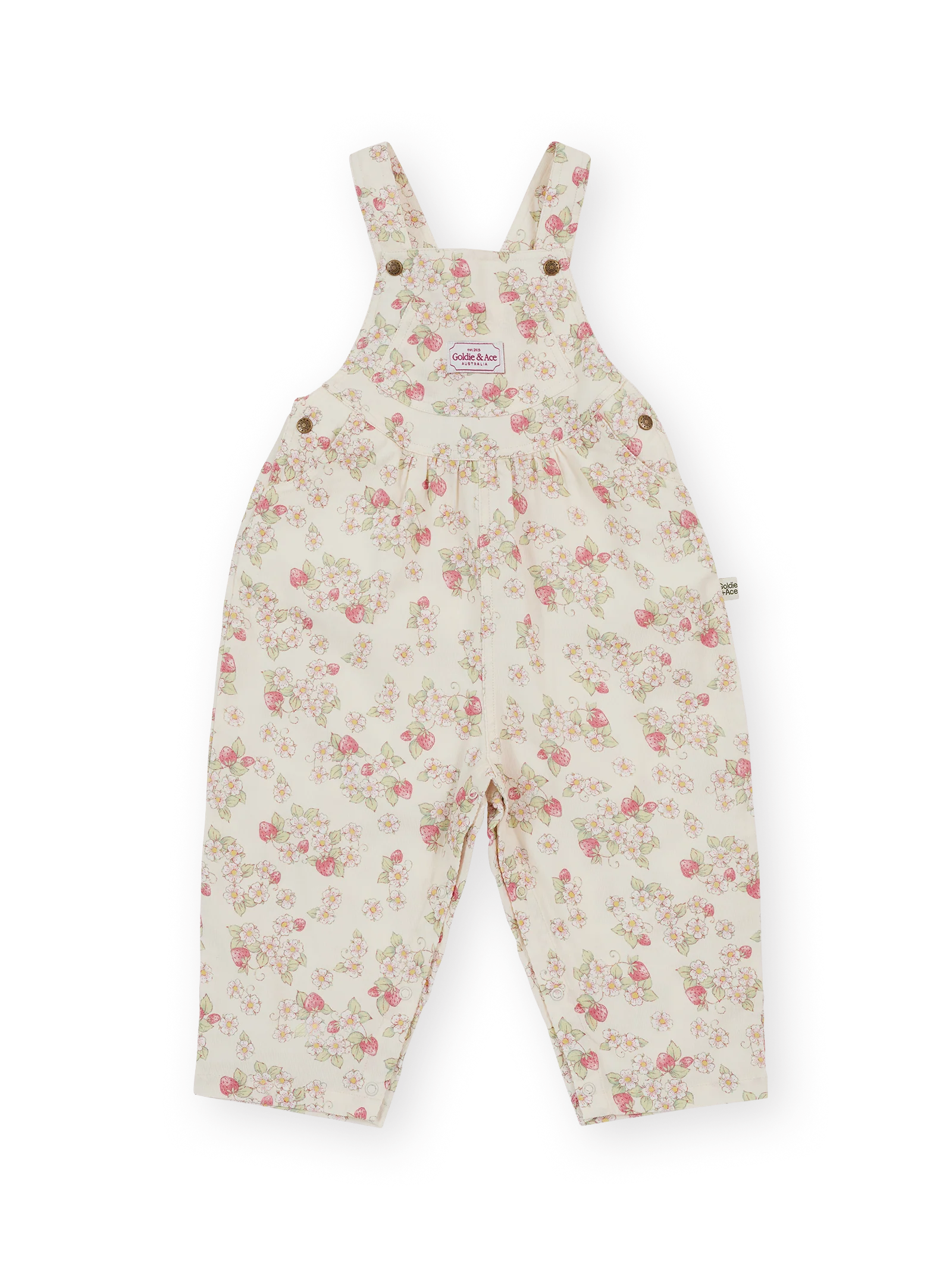 Goldie + Ace strawberry goldie fields vintage overalls