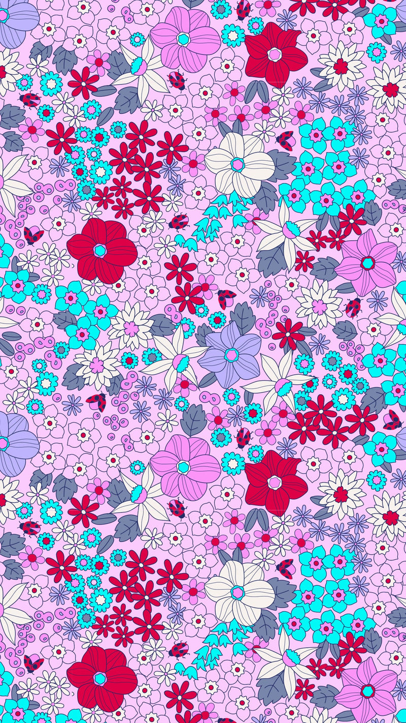 Milky Flares Legging in Lilac Bloom