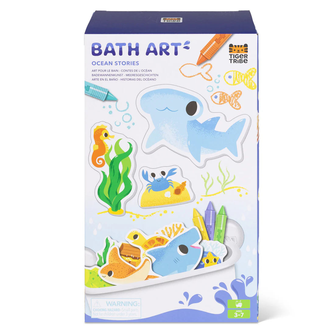 Tiger tribe bath art ocean stories