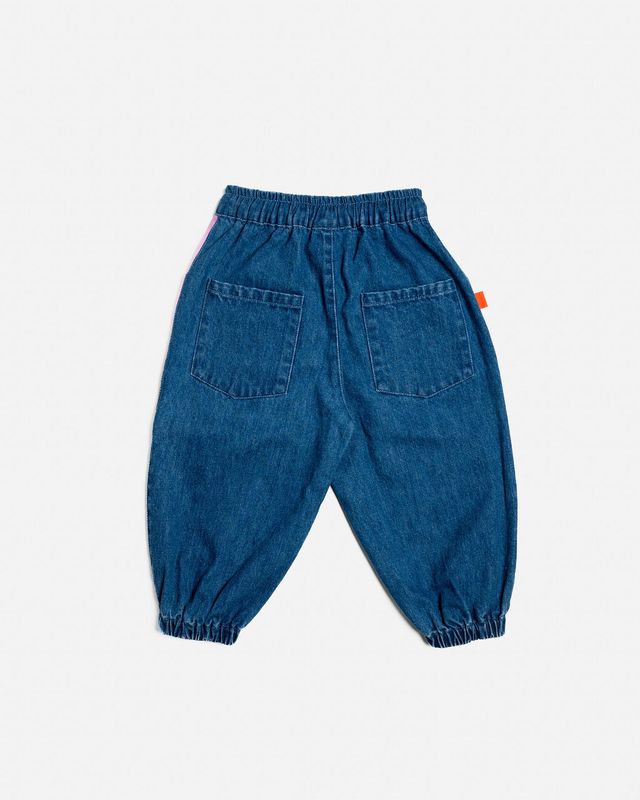 Das ist Maurice denim barrel pants in colour block