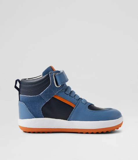 Bobux Kid+ Topspin Hightop in Elemental Blue