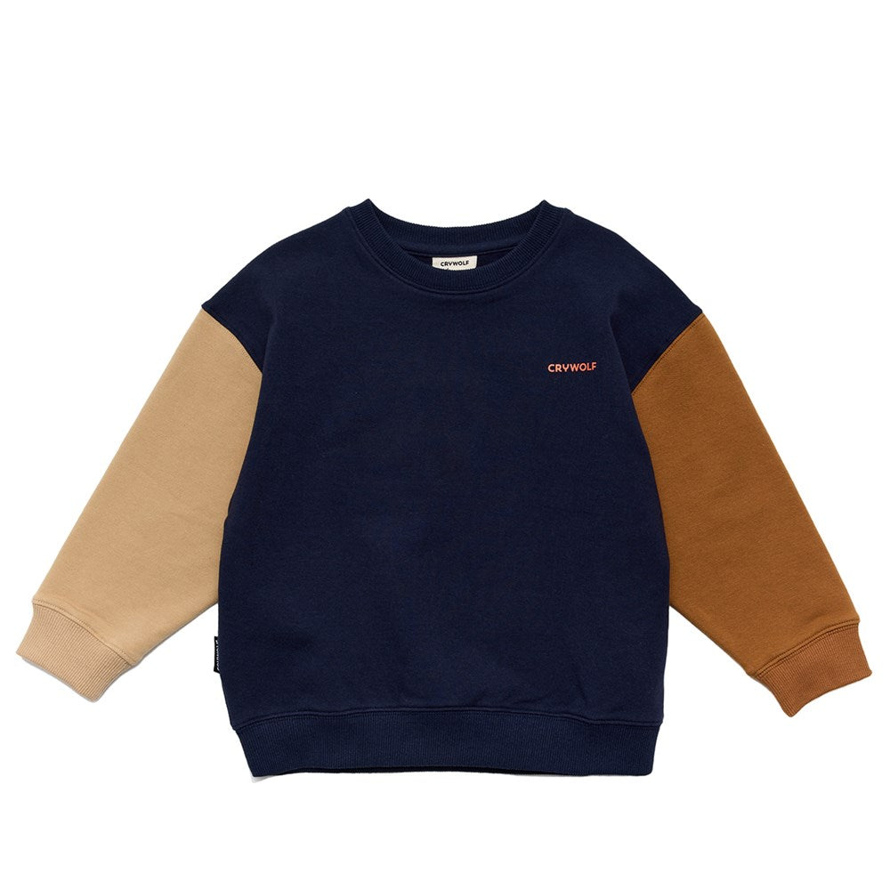 Crywolf Chill Sweater in Indigo blue