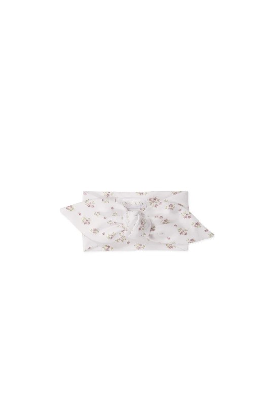 Jamie Kay Organic Cotton Headband - Rose Floral Pink