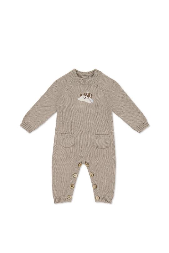 Jamie Kay theo knit one piece - tweed sasha  puppy