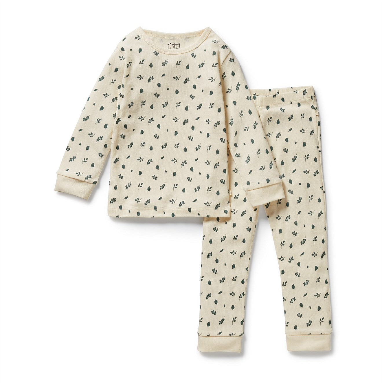 Wilson & Frenchy Twilight Leaf Organic Long Sleeved Pyjamas