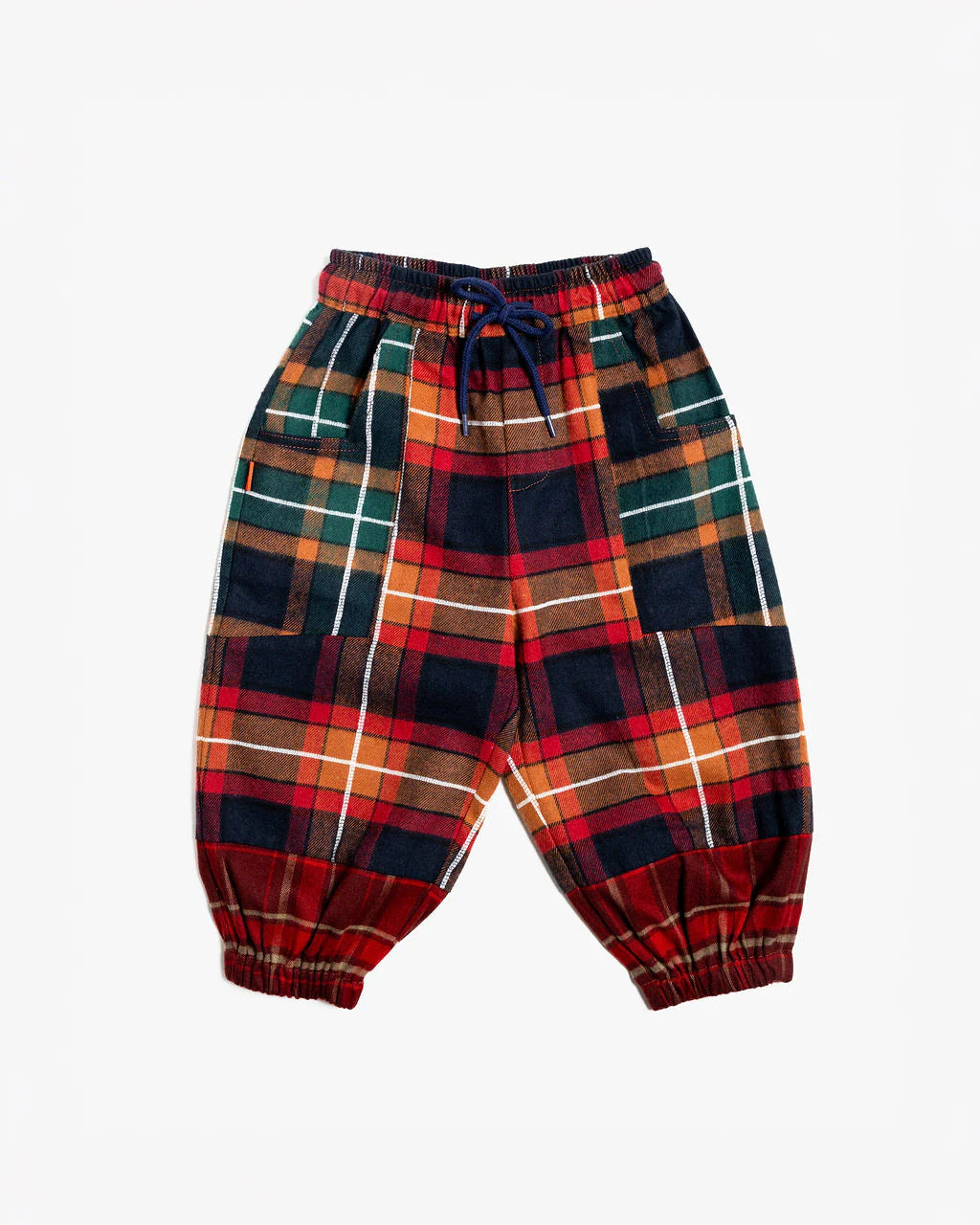 Das ist Maurice patched barrel pants in tartan