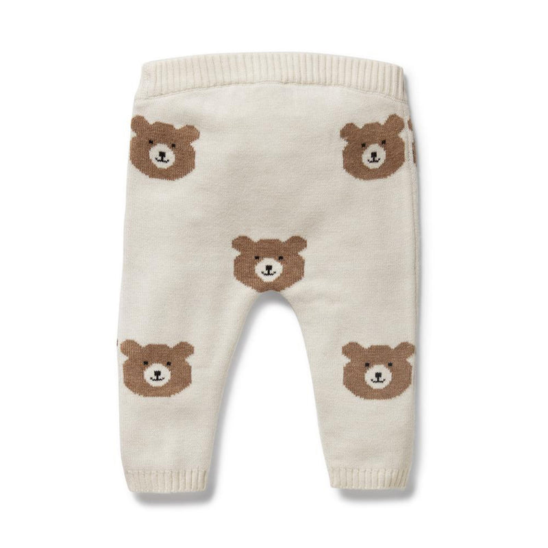 Wilson & Frenchy Beary Cute Organic Knitted Jacquard Legging