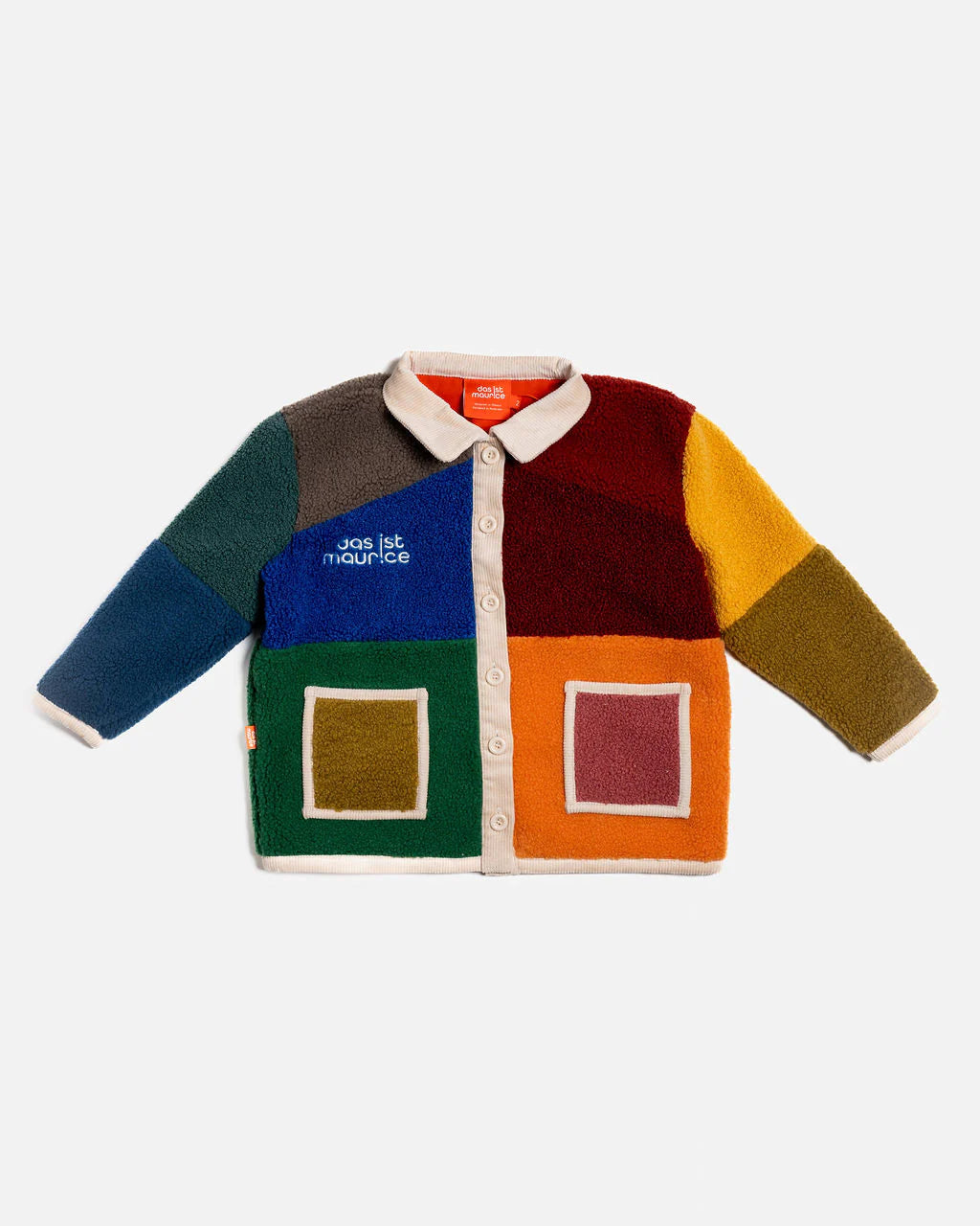 Das Ist Maurice boucle colourblock coat