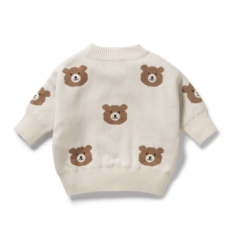 Wilson & Frenchy Beary Cute Organic Knitted Jacquard Jumper