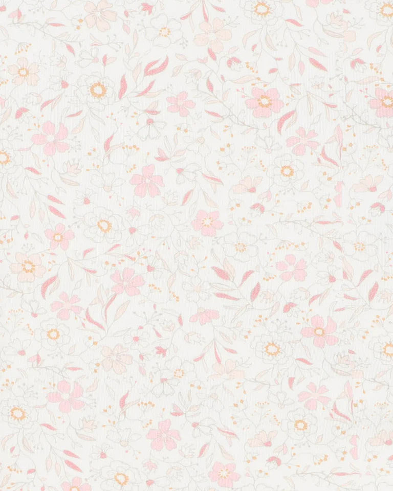 BEBE FAYE PRINT BUNNY RUG in pink floral