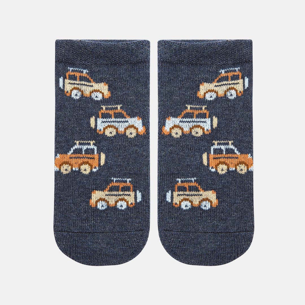 Toshi Organic Socks Ankle Jacquard in High Country