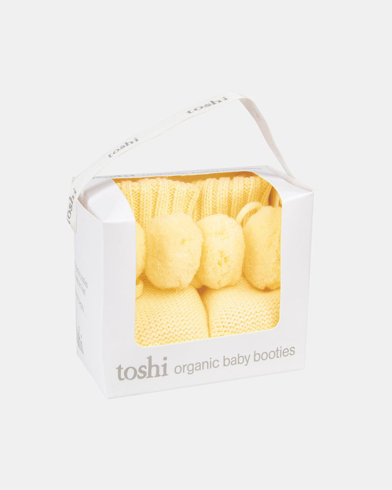 Toshi Organic Booties Marley Banana in yellow