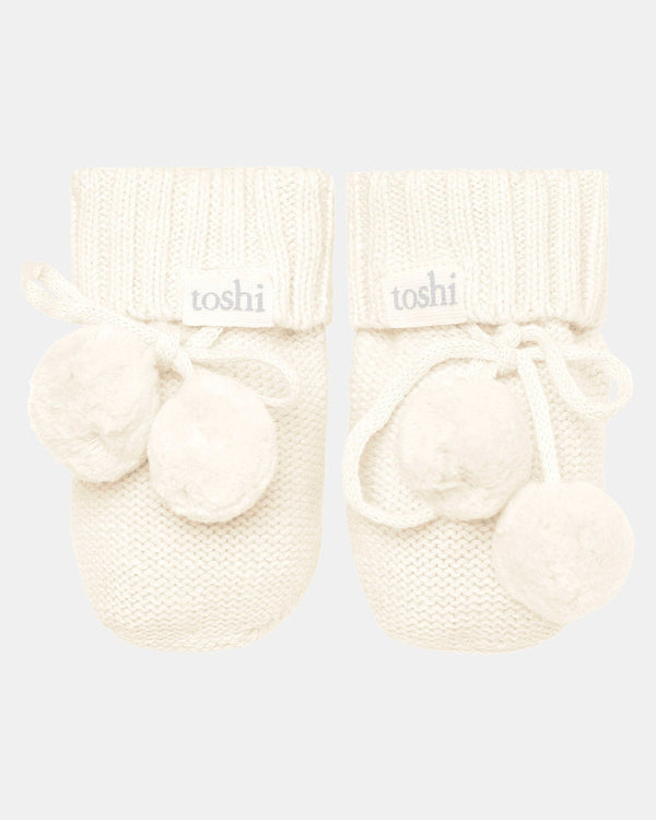 Toshi Organic Booties Marley in cream