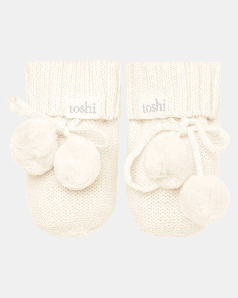 Toshi Organic Booties Marley in cream