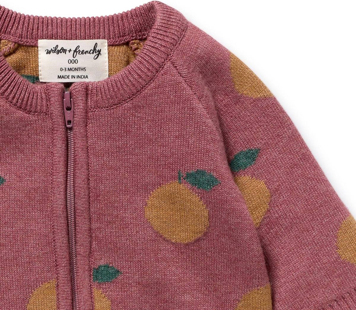 Wilson & Frenchy Clementine organic knitted jacquard grosuit