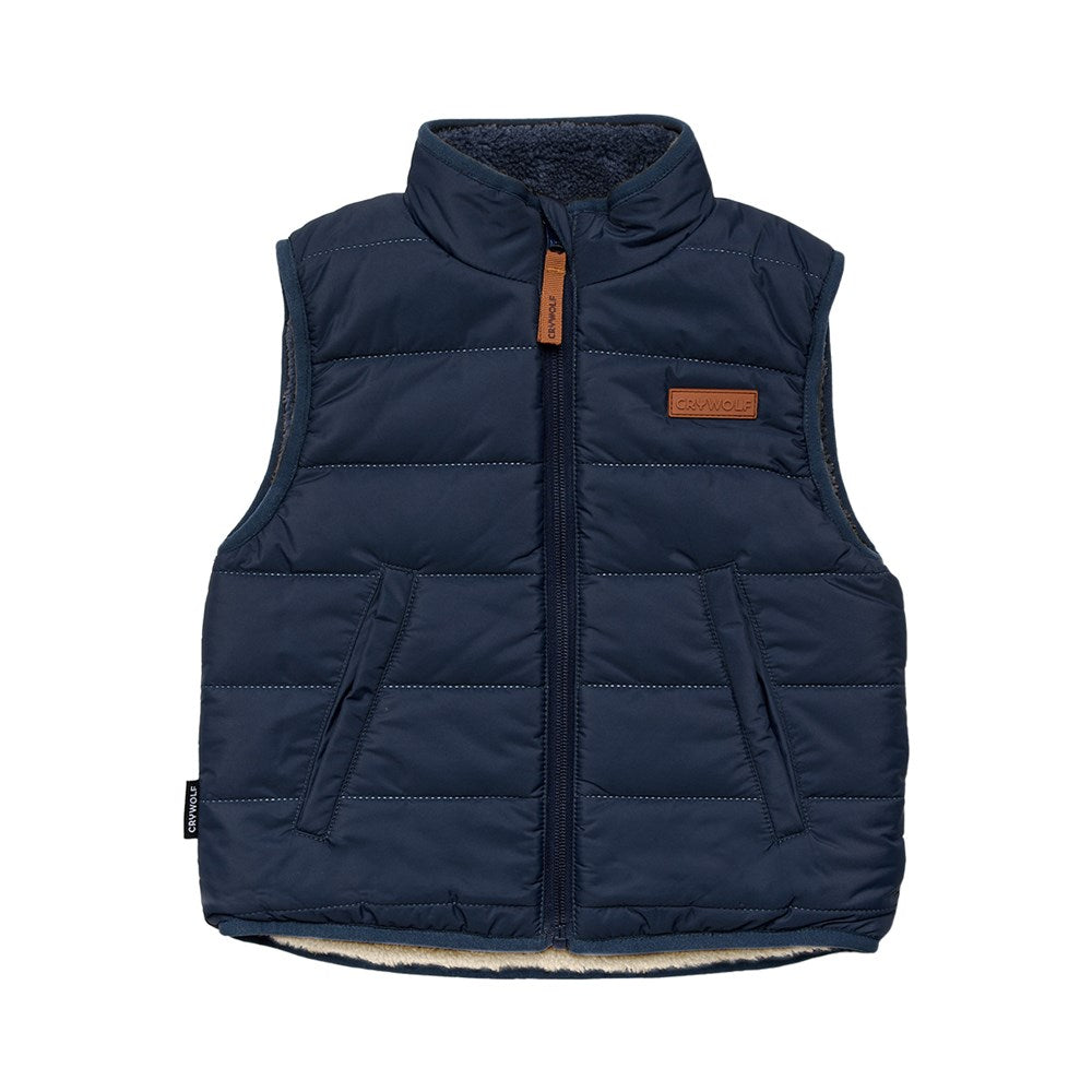 Crywolf Reversible Yeti Vest in Ash Colourblock
