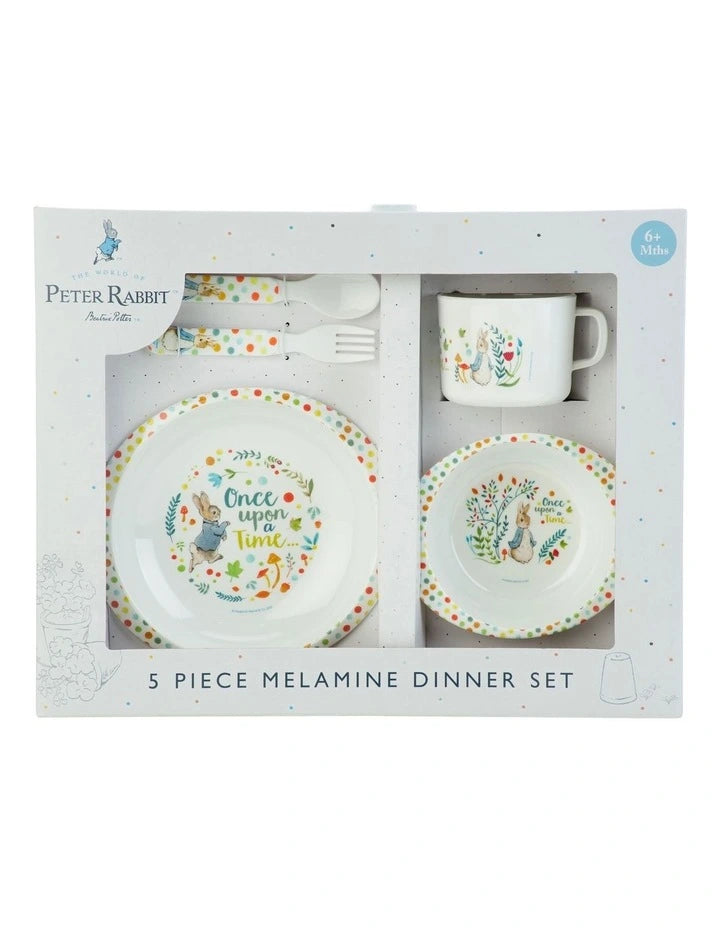 Classic Peter Rabbit 5pc Dinner Set