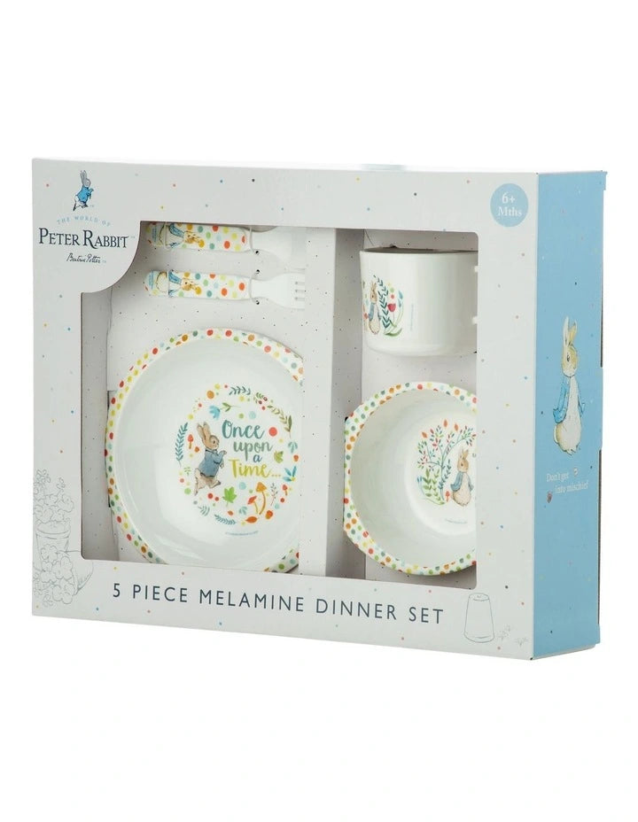 Classic Peter Rabbit 5pc Dinner Set