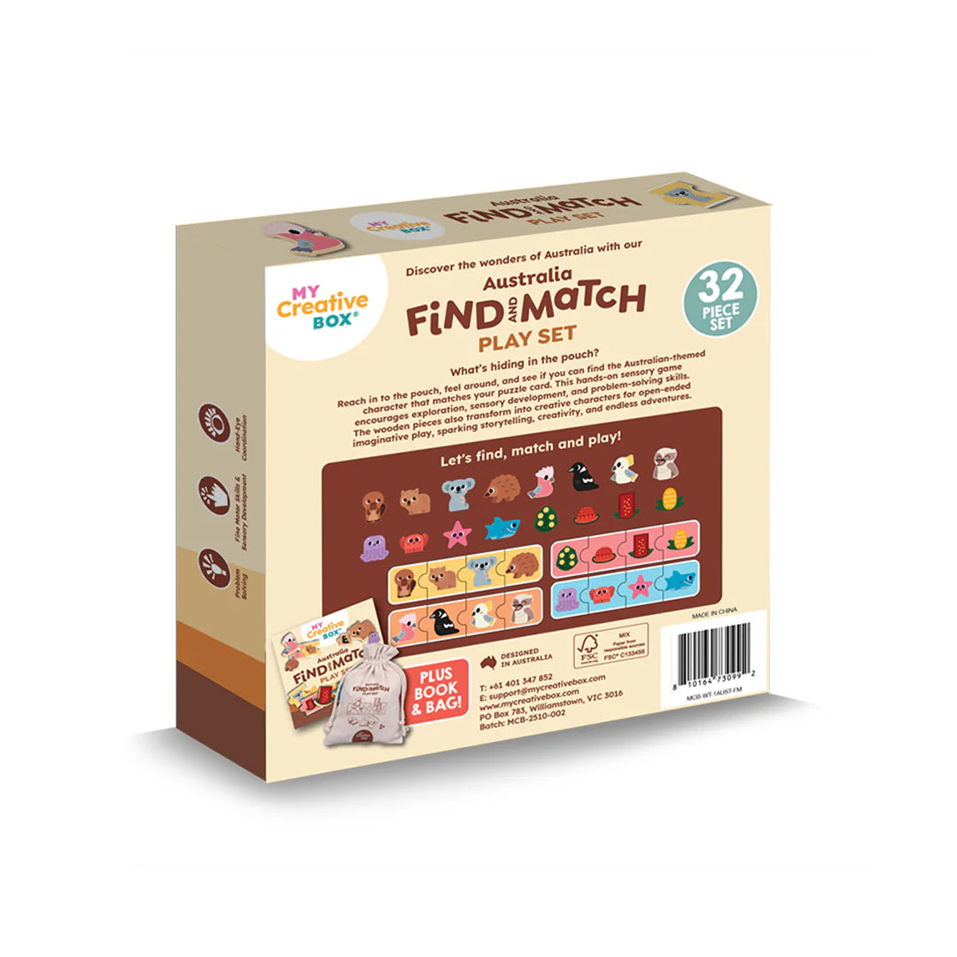 My creative box Australia find and match play set