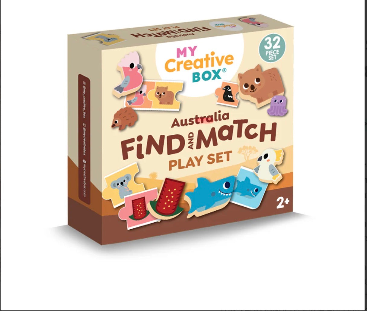 My creative box Australia find and match play set
