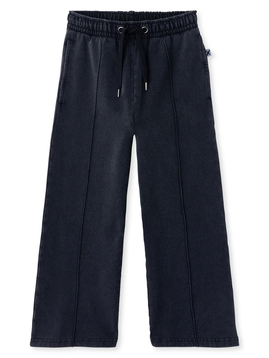 Minti blasted seam trackies in black wash