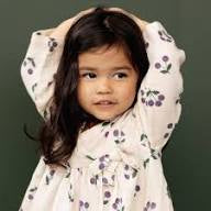 Nature Baby Mabel Dress in Winter Berry Natural Print