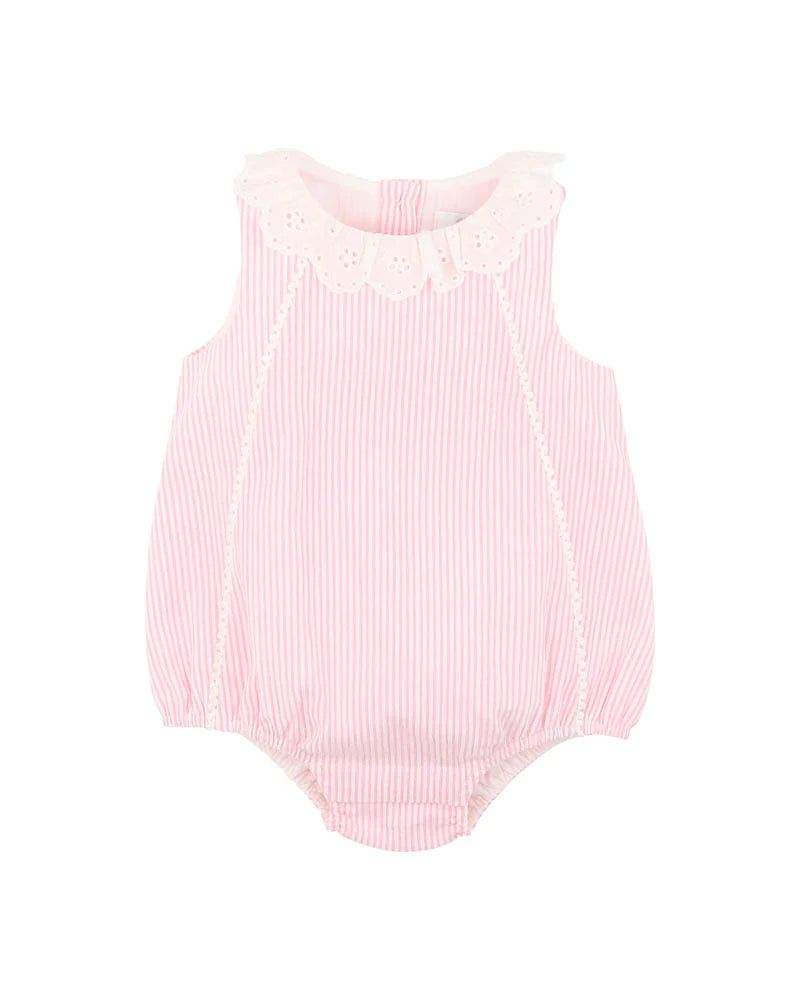 Bebe Willa Stripe Lace Collar Bodysuit