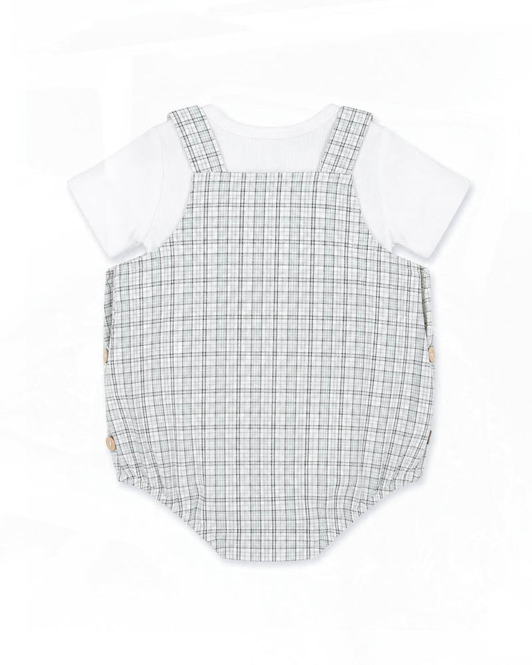 Bebe Taylor Check Bodysuit & Tee Set