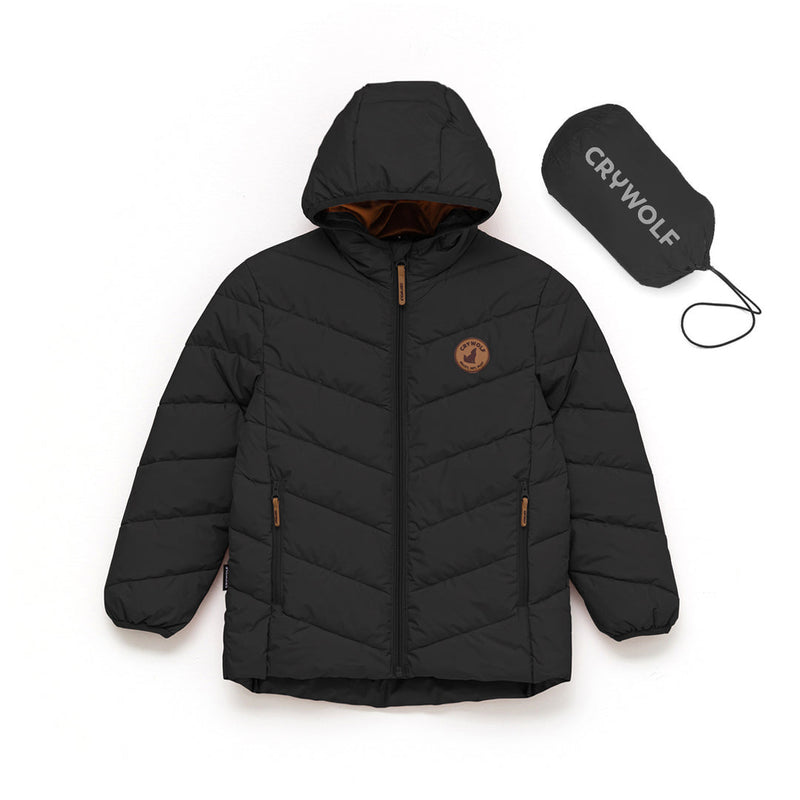 Crywolf Eco Puffer Jacket In black