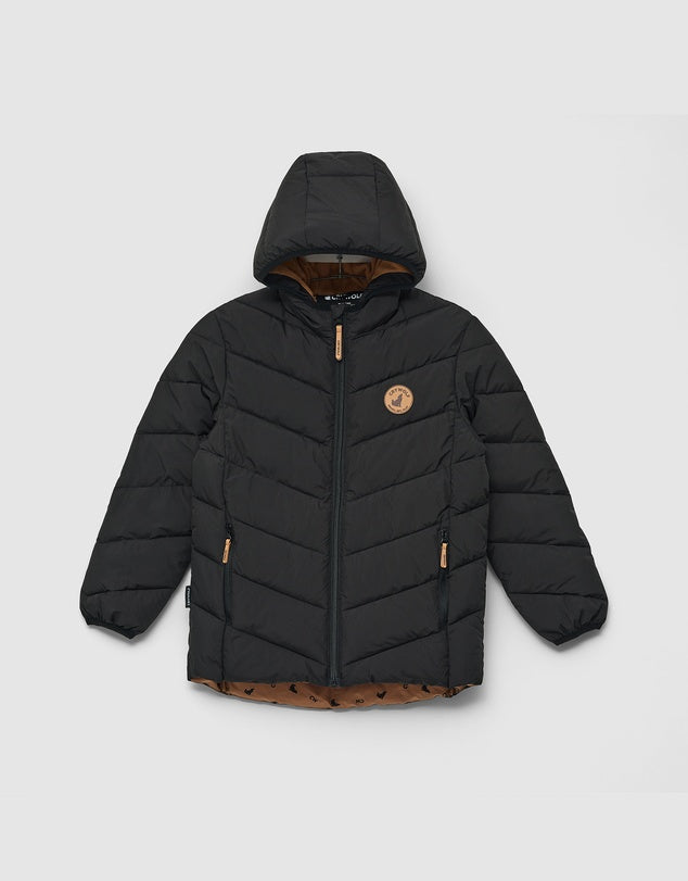 Crywolf Eco Puffer Jacket In black
