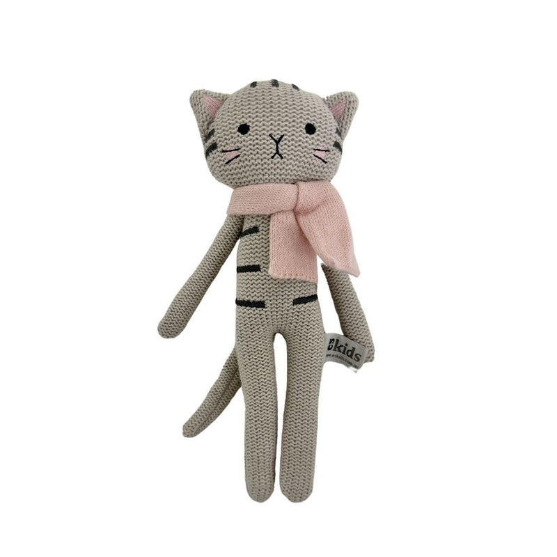 ES Kids Knitted Cat Rattle - 25cm