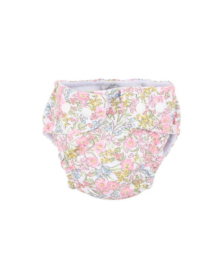 Minihaha Marissa Print Aqua Nappy