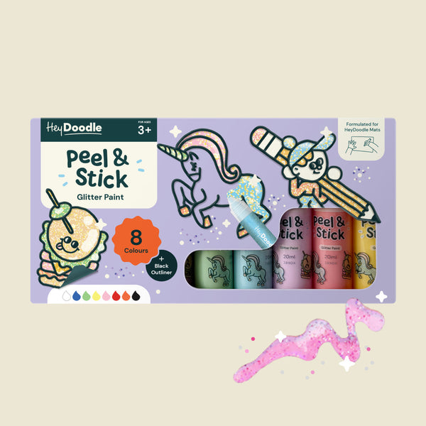 Hey doodle Peel & Stick Glitter Paint