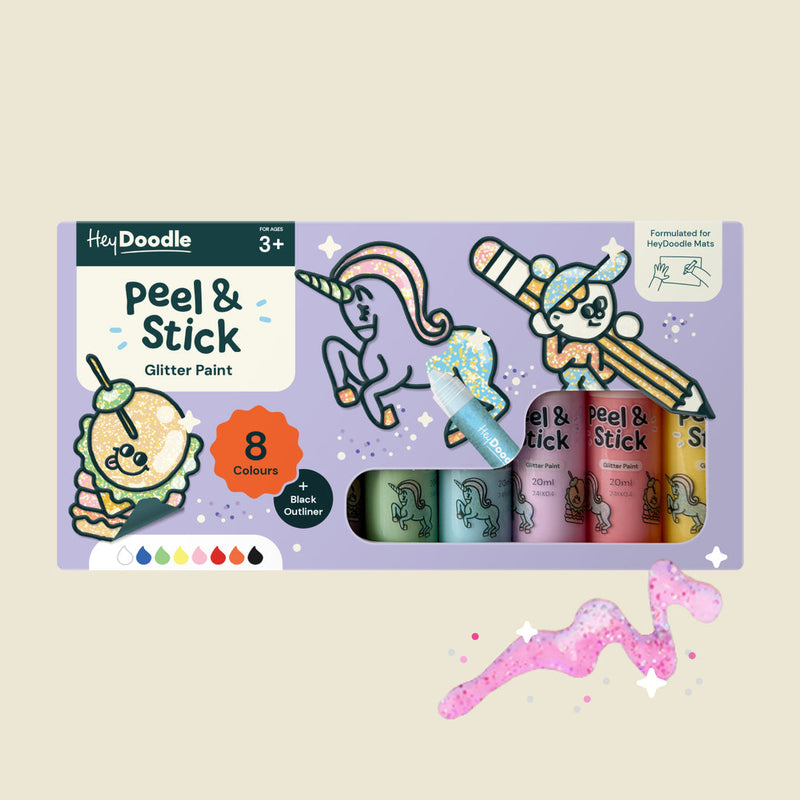 Hey doodle Peel & Stick Glitter Paint
