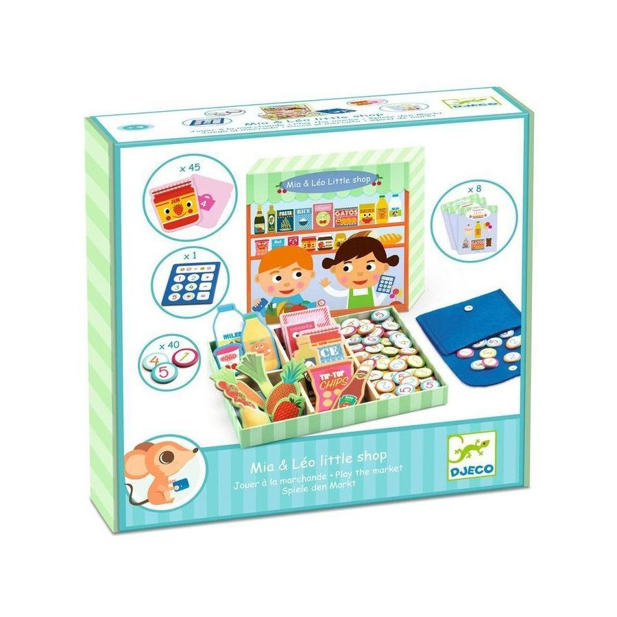 Djeco 105 Piece Mia & Leo little shop set
