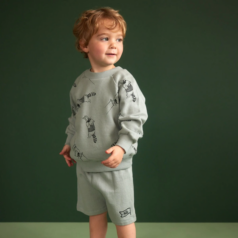 Nature Baby Jimmy Shorts Sweatshirt Knit in Star Dew