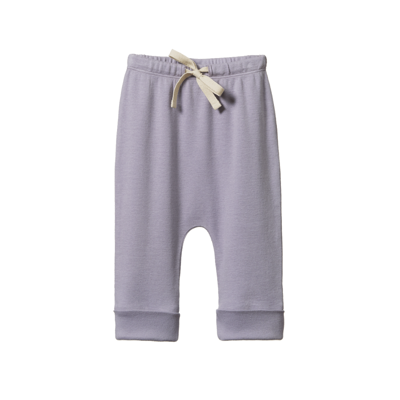 Nature Baby drawstring Pants in Periwinkle