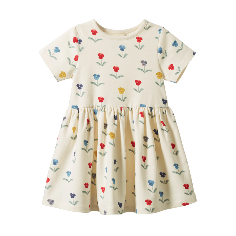 Nature Baby Saturday dress in Delphine Blooms print