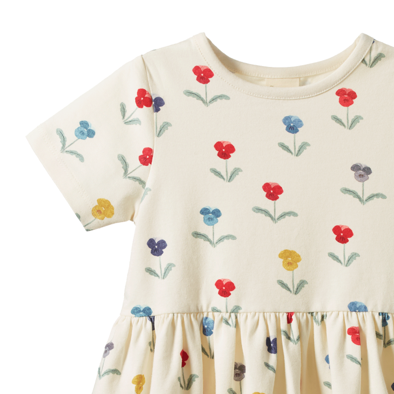 Nature Baby Saturday dress in Delphine Blooms print
