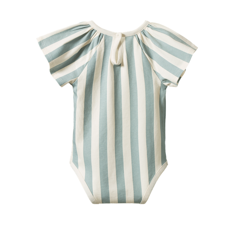 Nature Baby Faye bodysuit in star dew stripe