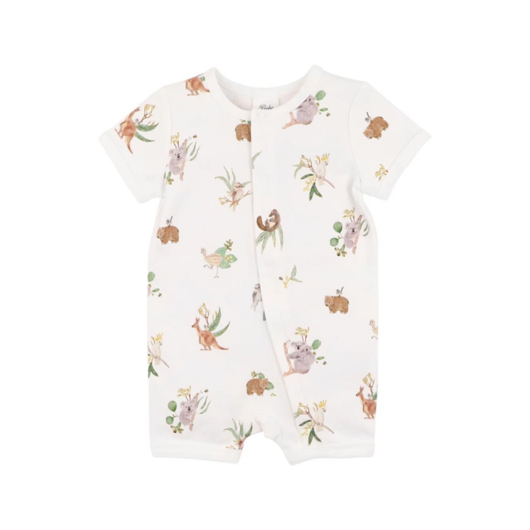 Bebe Australiana organic ss zipsuit