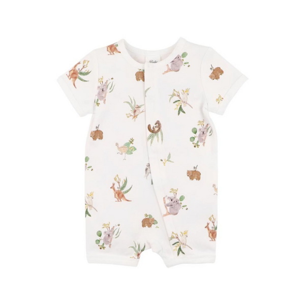Bebe Australiana organic ss zipsuit