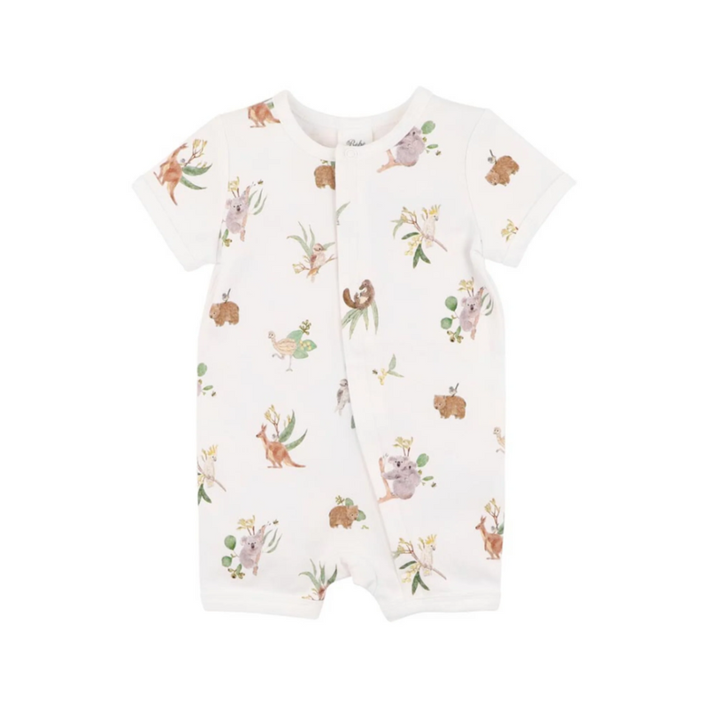 Bebe Australiana organic ss zipsuit