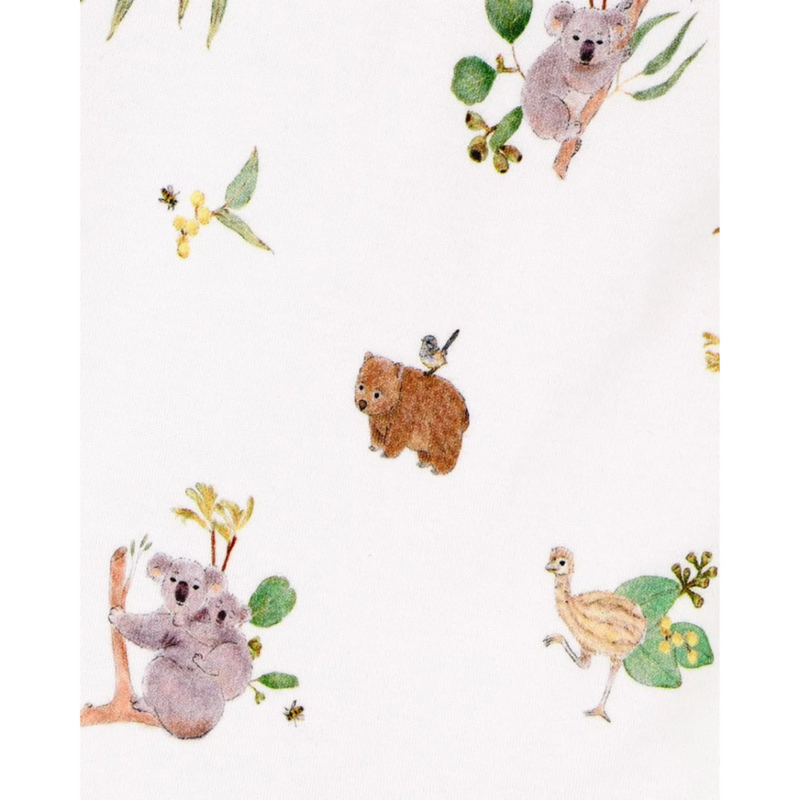 Bebe Australiana organic ss zipsuit