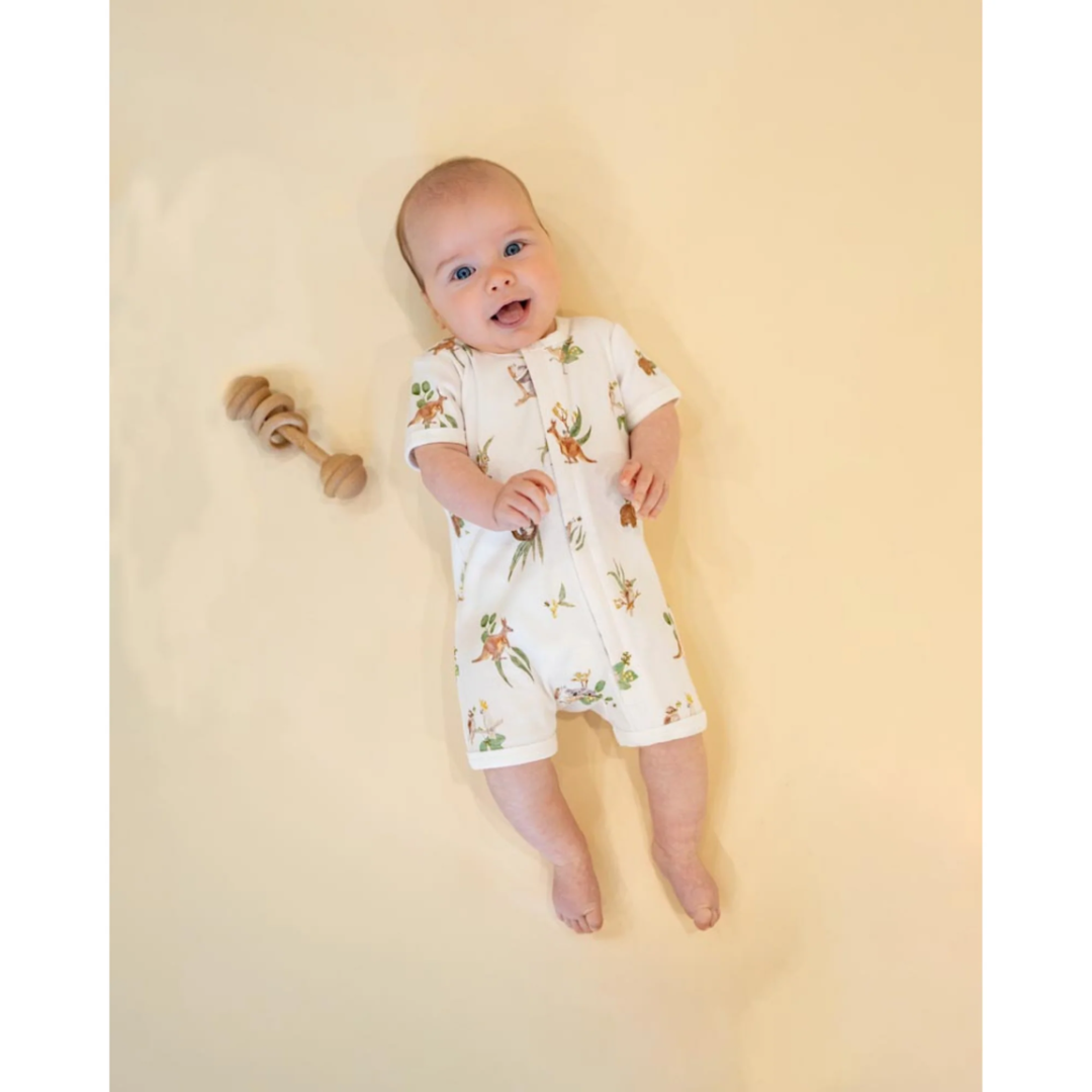 Bebe Australiana organic ss zipsuit