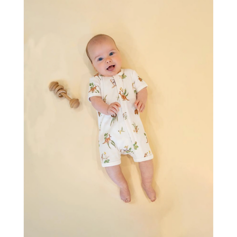 Bebe Australiana organic ss zipsuit