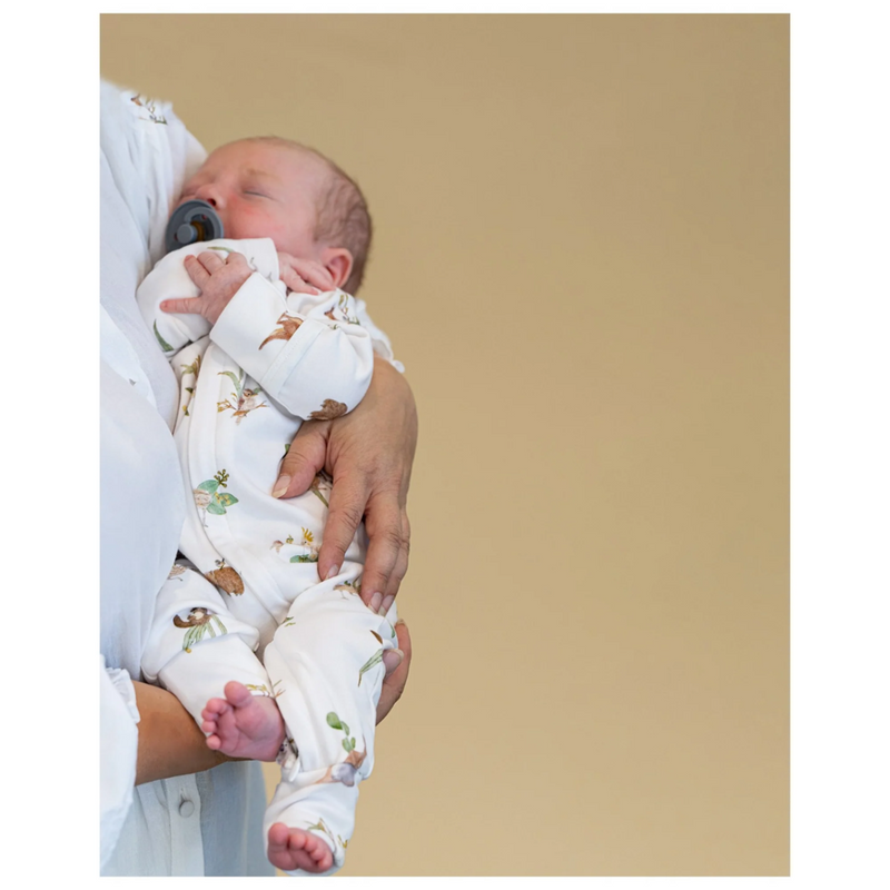 Bebe Australiana organic long sleeve zipsuit