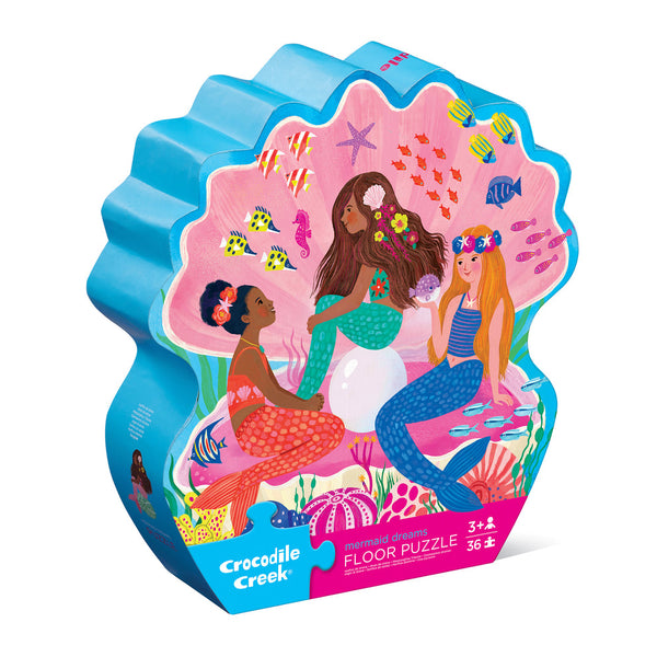 Crocodile Creek Mermaid Dreams floor puzzle 36 pc