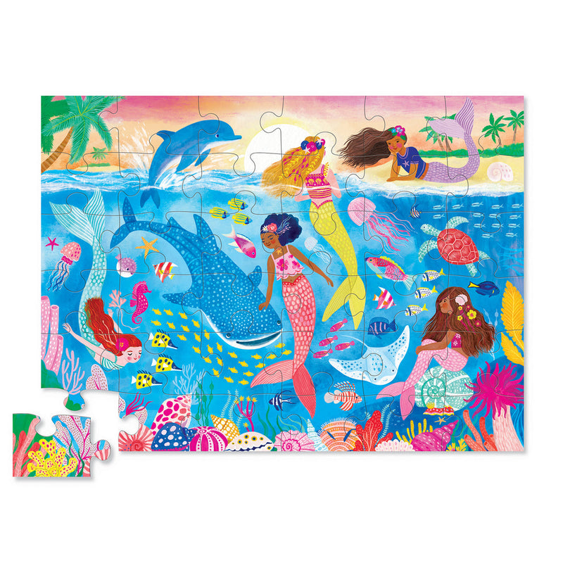 Crocodile Creek Mermaid Dreams floor puzzle 36 pc
